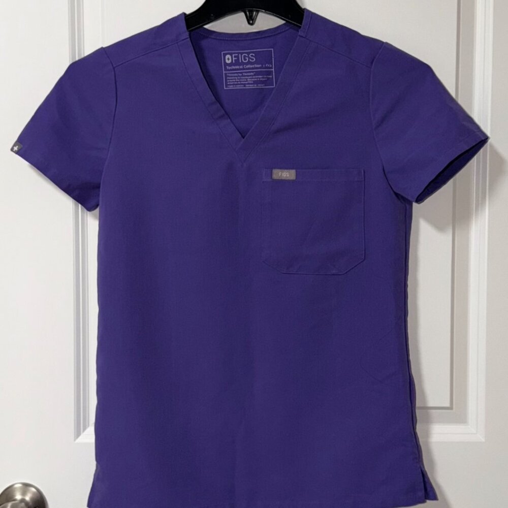 Figs scrub top XXS Purple